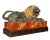 Italian Carved Wood and Painted Reclining Lion For Sale - Image 12 of 12