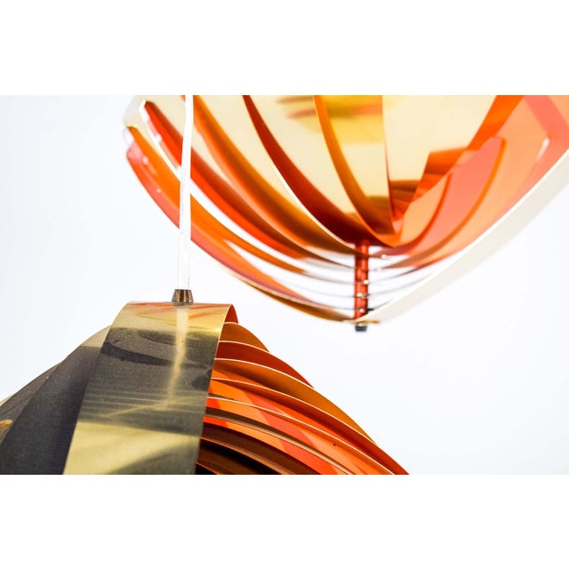 Konkylie Pendant Lamp by Louis Weisdorf for Lyfa, 1960, Set of 2 For Sale - Image 7 of 14