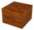 Mid 20th Century Thayer Coggin Milo Baughman Mid Century Modern Burl Wood Cube Side Table For Sale