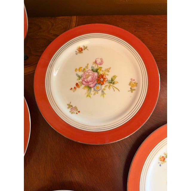 The Vintage Noritake M 7 3/4" Bone China Bread Plates N749 Set of 8 from around 1950 features a classic round shape with a...