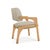 Contemporary Arches Dining Chair in Grey Bouclé and Oak from Insidherland For Sale - Image 3 of 4