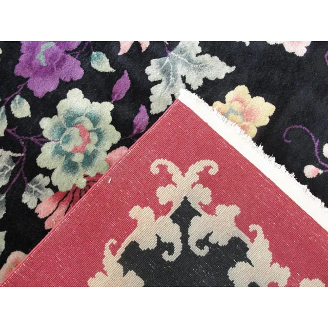 Antique Art Deco Chinese Rug For Sale - Image 4 of 10