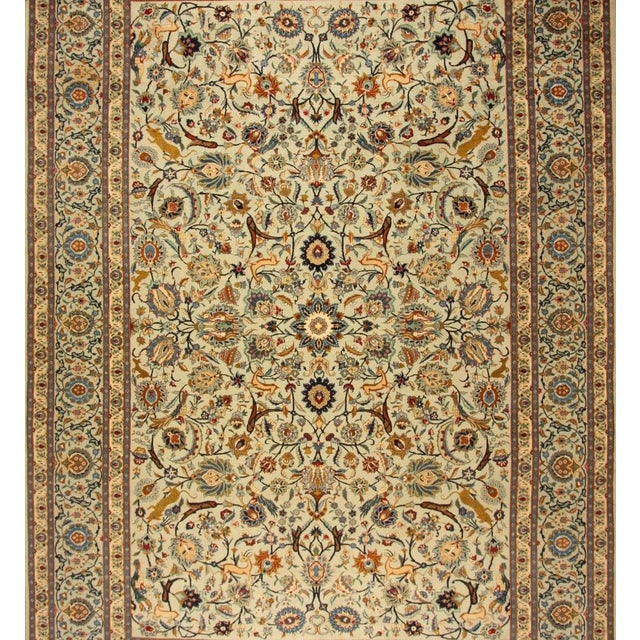 Genuine hand-knotted Middle Eastern rug | Size: 433 x 308 cm | Knot density: approx. 250.000 knots/m² | Material: pile...