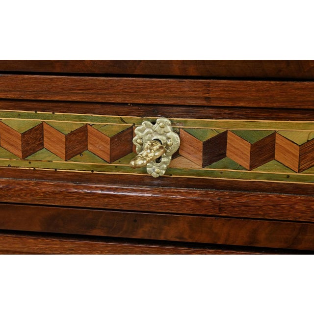 Small Marquetry Display Cabinet For Sale - Image 11 of 18