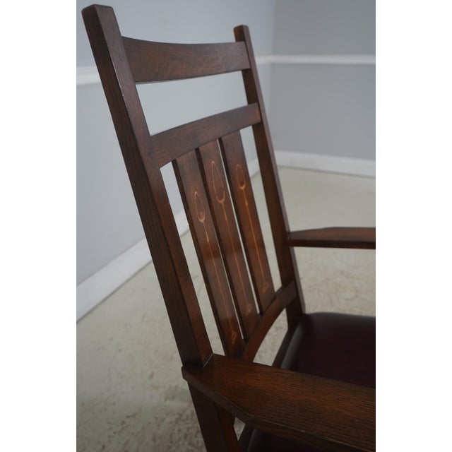 Stickley Harvey Ellis Design Mission Oak Rocker For Sale - Image 9 of 18