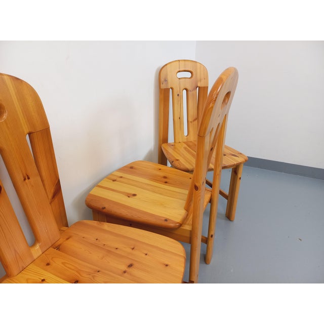 Vintage Pine Chairs, 1970s, Set of 4 For Sale - Image 6 of 18