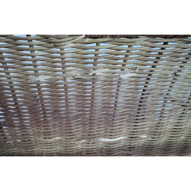 Set of 4 Attributed Chromcraft Cantilever Chairs With Wicker Backrest For Sale - Image 11 of 12