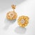 Contemporary Nina Zhou Daisy Yellow Sapphire Diamond Birth Flower Earrings in 14k Gold For Sale - Image 3 of 9