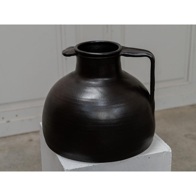 Large Terracotta Bakers Jug from Jean and Geneviève Dubost, 1970s For Sale - Image 3 of 9
