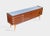 Vintage Italian Sideboard with Glass Top, Mid-20th Century For Sale - Image 6 of 15