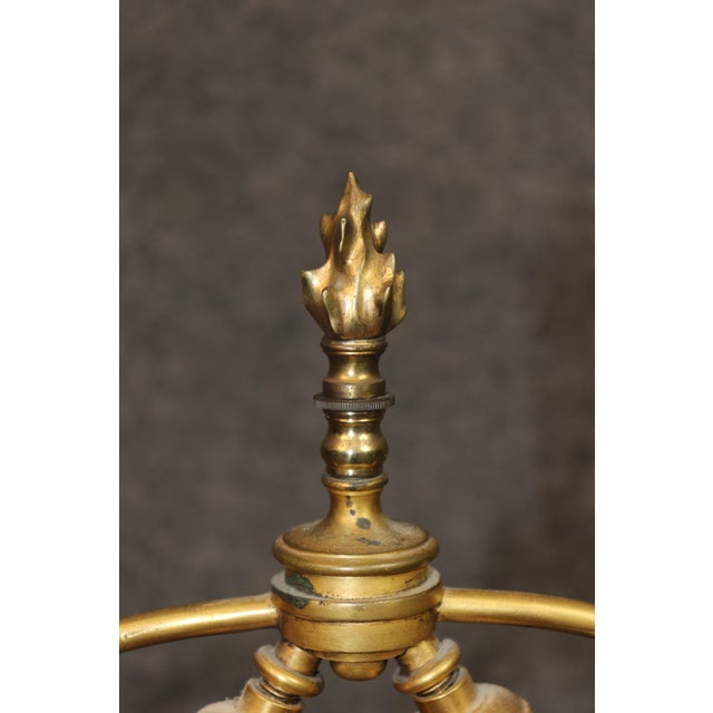 1910s French Bronze Ormolu Bronze Mounted Bronze Table Lamp For Sale - Image 12 of 12