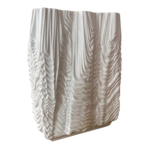 1960s Signed & Numbered Vintage White Vase by Martin Freyer for Rosenthal Studio Line
