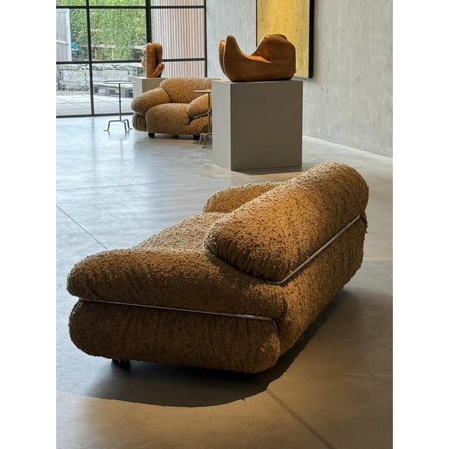 Textile Sesann Sofa by Gianfranco Fratinni For Sale - Image 7 of 7