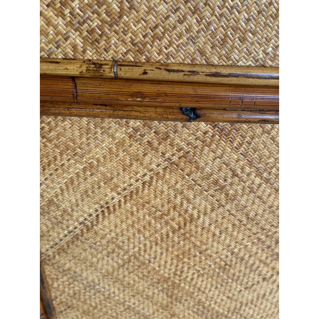 Brown Vintage E. Murio Manila Refinished Rattan & Raffia Five Drawer Chest For Sale - Image 8 of 12