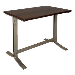 Italian Modern Wood and Steel Desk from Formanova, 1970s For Sale