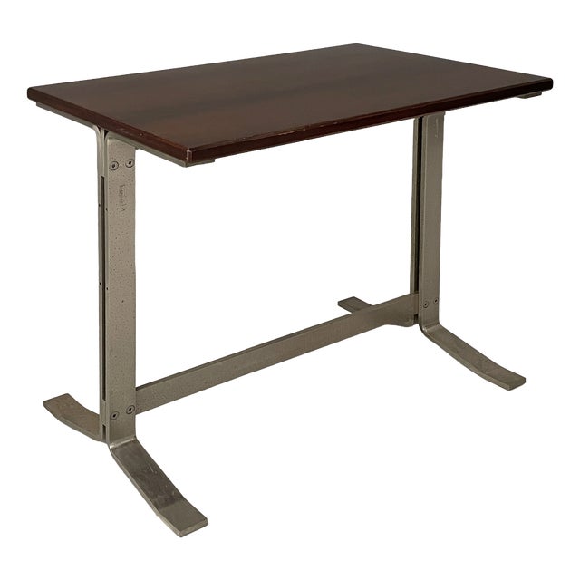 Italian Modern Wood and Steel Desk from Formanova, 1970s For Sale