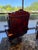 Vintage Presidential Tufted Oxblood Leather & Mahogany Reclining Executive Swivel Office Chair For Sale In West Palm - Image 6 of 8