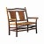 Brown Hickory Bench With Woven Seat and Backrest For Sale - Image 8 of 9