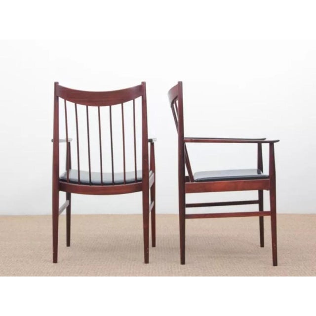Danish Rosewood Armchairs by Arne Vodder for Sibast, 1960s, Set of 2 For Sale - Image 14 of 16