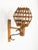 Brown Mid-Century Rattan and Bamboo Wall Sconce in the style of Louis Sognot, 1960s For Sale - Image 8 of 9
