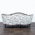 Charming Vintage 3-Seat Sofa With Floral Upholstery and Carved Wood Frame For Sale In San Francisco - Image 6 of 10