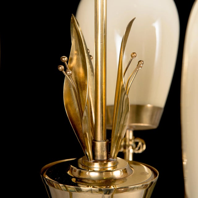 Brass Chandelier by Mauri Almari for Idman, Finland, 1966 For Sale - Image 3 of 5