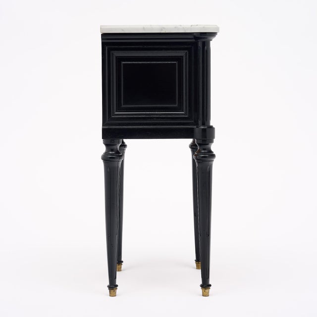 Black Louis XVI Style French Side Tables For Sale - Image 8 of 9