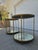 Contemporary Oly Studio Round Jonathan Antiqued Mirrored Side Tables For Sale - Image 3 of 12