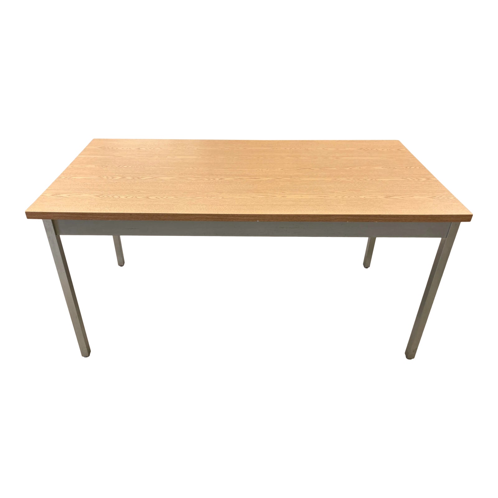 MidCentury Modern Industrial Tanker Style Work Table Writing Desk