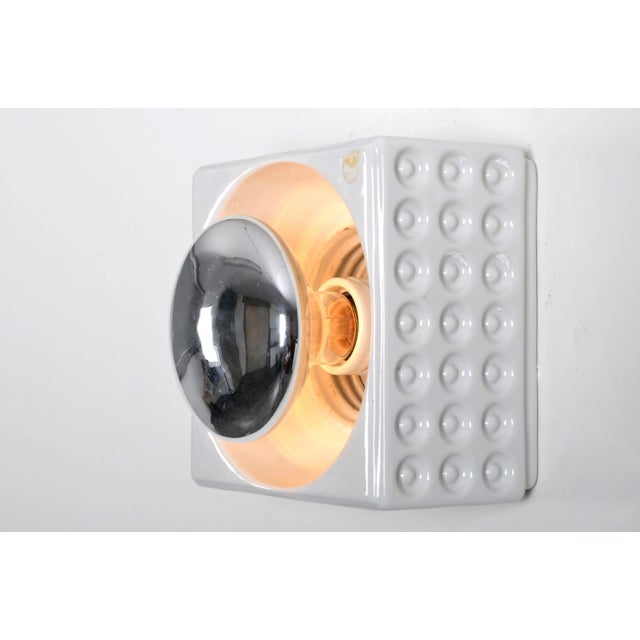 Mid-Century Modern Ceramic Sconce from Philips, 1950s For Sale - Image 3 of 5