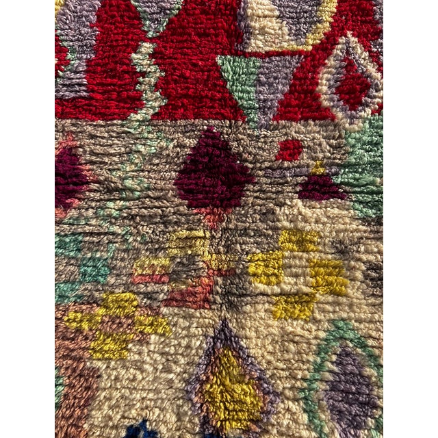 1990s Vintage Moroccan Berber Wool Rug, 1990 For Sale - Image 5 of 11