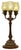 Antique Tiffany Studios Three-Light Favrile Glass Lamp "Pulled Feather Shades" For Sale - Image 12 of 12