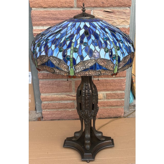 Bronze 3-Light Table Lamp from Tiffany, 1960s For Sale - Image 18 of 18