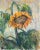 1990s Pino Romanò, Sunflower, Oil Painting, 1990s For Sale - Image 5 of 5