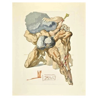 Salvador Dali, The Avaricious, Woodcut Print, 1963 For Sale