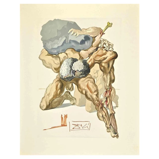 Salvador Dali, The Avaricious, Woodcut Print, 1963 For Sale