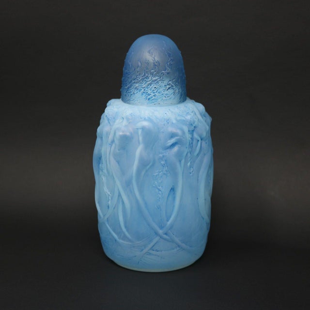 Rene Lalique Opalescent Glass Sirenes Incense Burner For Sale - Image 4 of 12