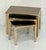 Gold Set of Three Belgo Gilt Chrome Stacking or Nesting Tables From Belgium For Sale - Image 8 of 8