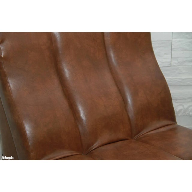 Mid-Century Modern Mid-Century Brown Leatherette Lounge Chair, 1960s For Sale - Image 3 of 4