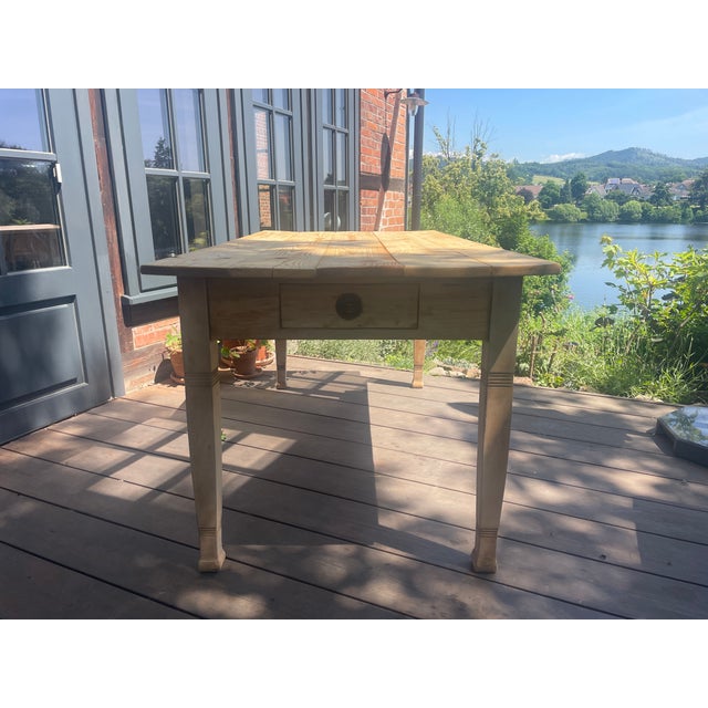Antique Table in Fir, 1890s For Sale - Image 9 of 18