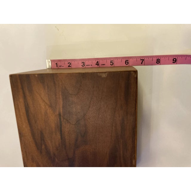 1970s Rosewood Art Shadowbox Container for Hanging or Display For Sale - Image 10 of 12