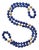 Vintage 30-Inch Sodalite and 14k Gold Beaded Necklace, Circa 1970s For Sale