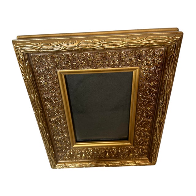 Vintage Ornate Gold & Bronze Picture Frame For Sale In Birmingham - Image 6 of 11