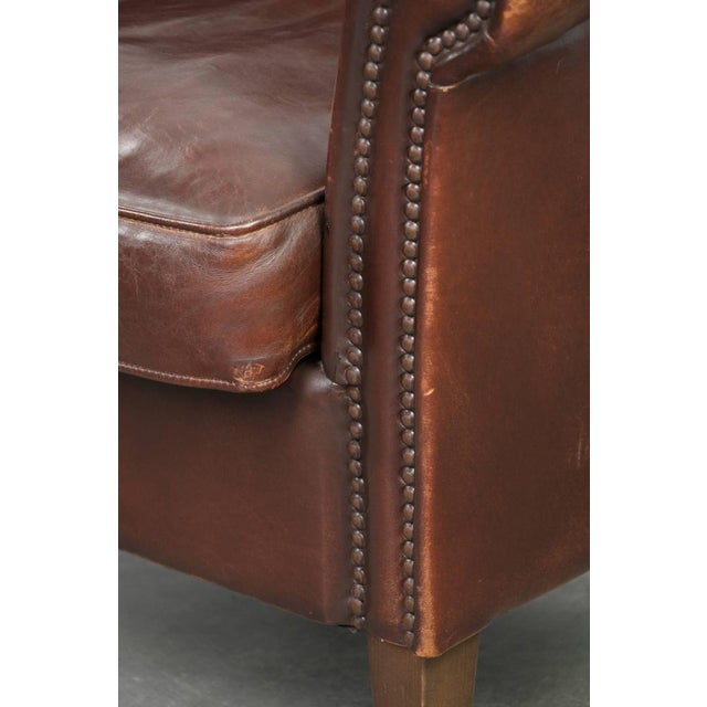 Club Chair in Sheepskin Leather For Sale - Image 11 of 18