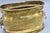 Vintage Gilt Metal Oval Cachepot Planter With Lion Head Ring Handles For Sale - Image 11 of 11