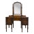 Antique Art Nouveau Walnut Vanity With Adjustable Mirror For Sale