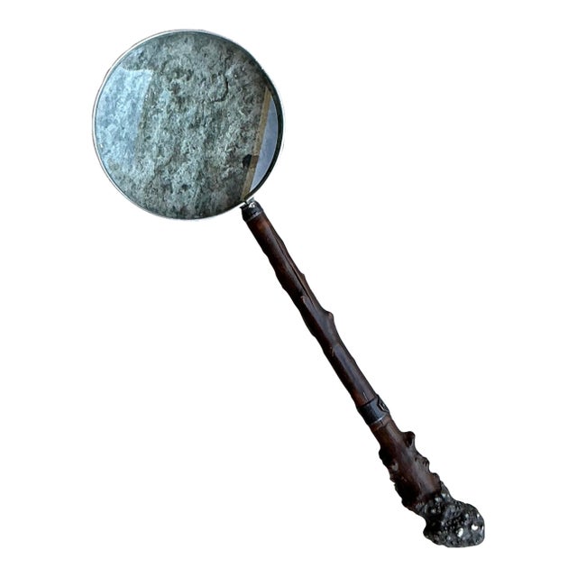 Vintage Boho Branch Magnifying Glass For Sale