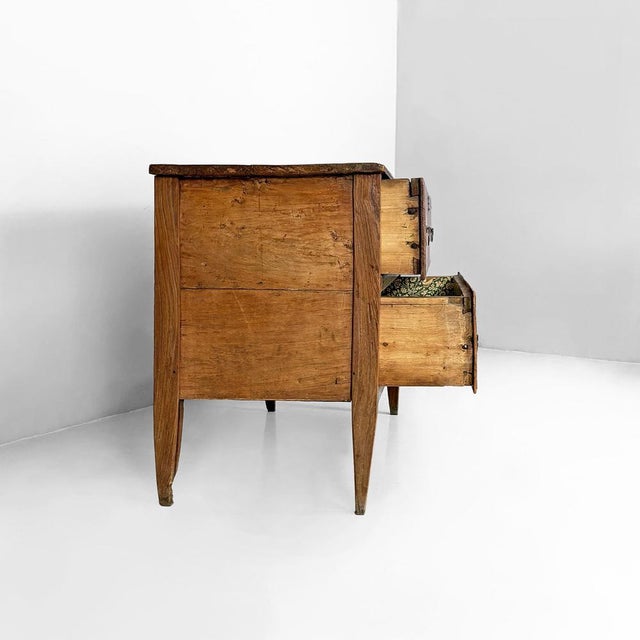 Italian Wooden Chest of Drawers with Iron Handles, 1930s For Sale - Image 6 of 18
