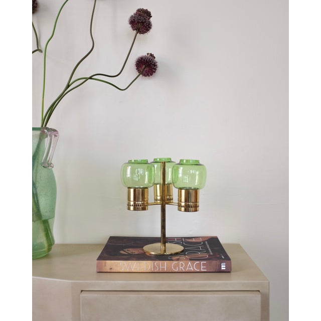 Metal 1950s Hans-Agne Jakobsson Brass Candleholder For Sale - Image 7 of 7