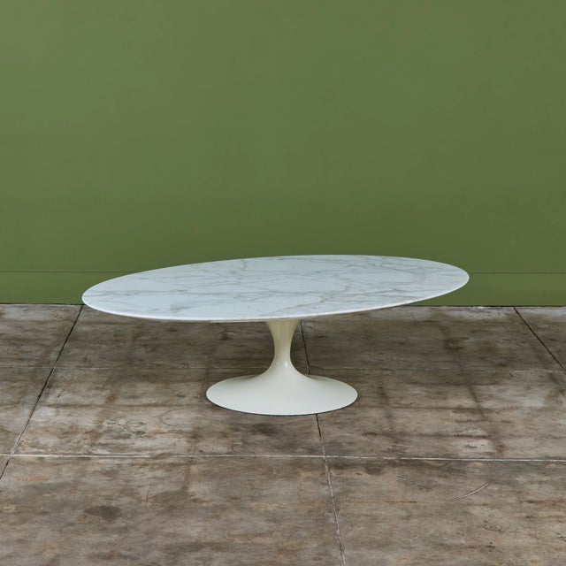 Knoll Eero Saarinen Marble Top Coffee Table for Knoll For Sale - Image 4 of 17